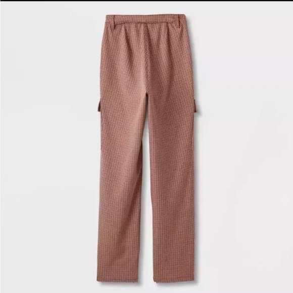 A New Day Women's Adaptive Seated Fit Pants, Brown Plaid - NWT - Picture 2 of 5